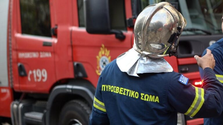 Fire at a single-family home in Sidirokastro