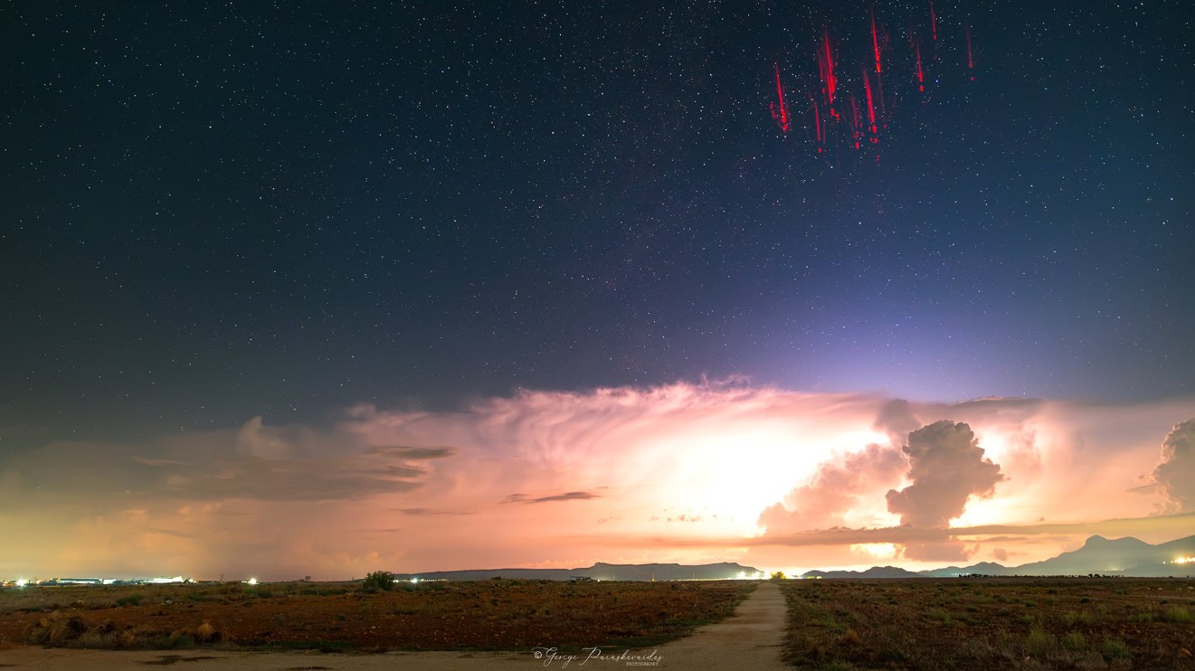 PHOTO: Red sprites appeared in the Cypriot sky