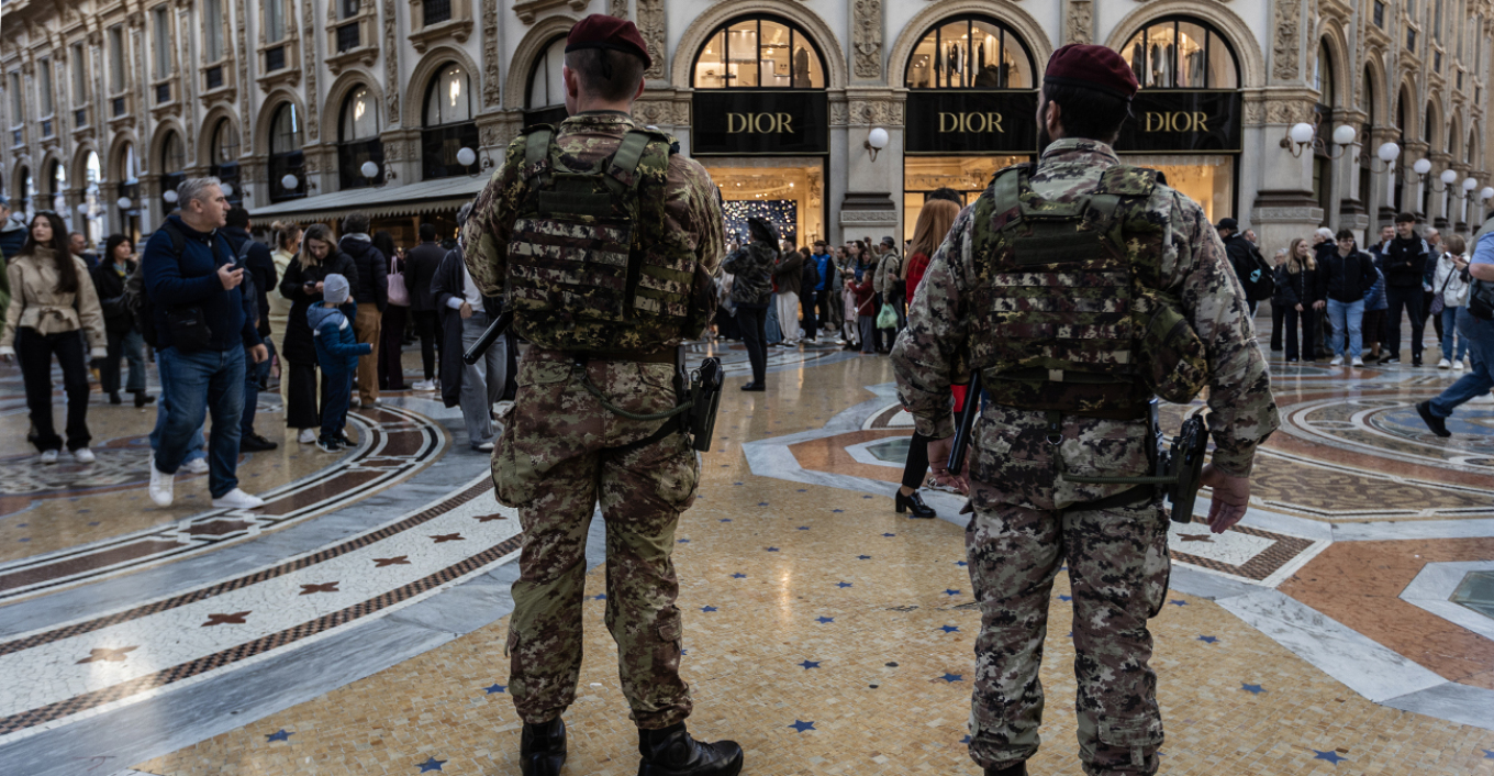 Hundreds of soldiers in central Milan ahead of the protests; heightened security measures in Rome and Florence