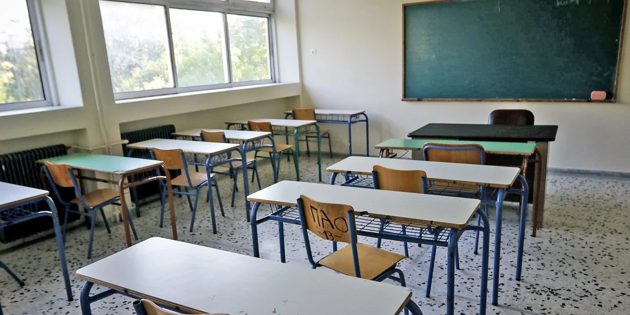A gym teacher was arrested at a middle school in Voula following allegations of sexual harassment by students